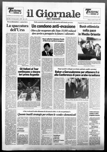 Il giornale del lunedi